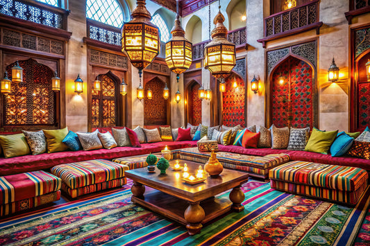 orientalische Kissen und Bodensofa orientalisch